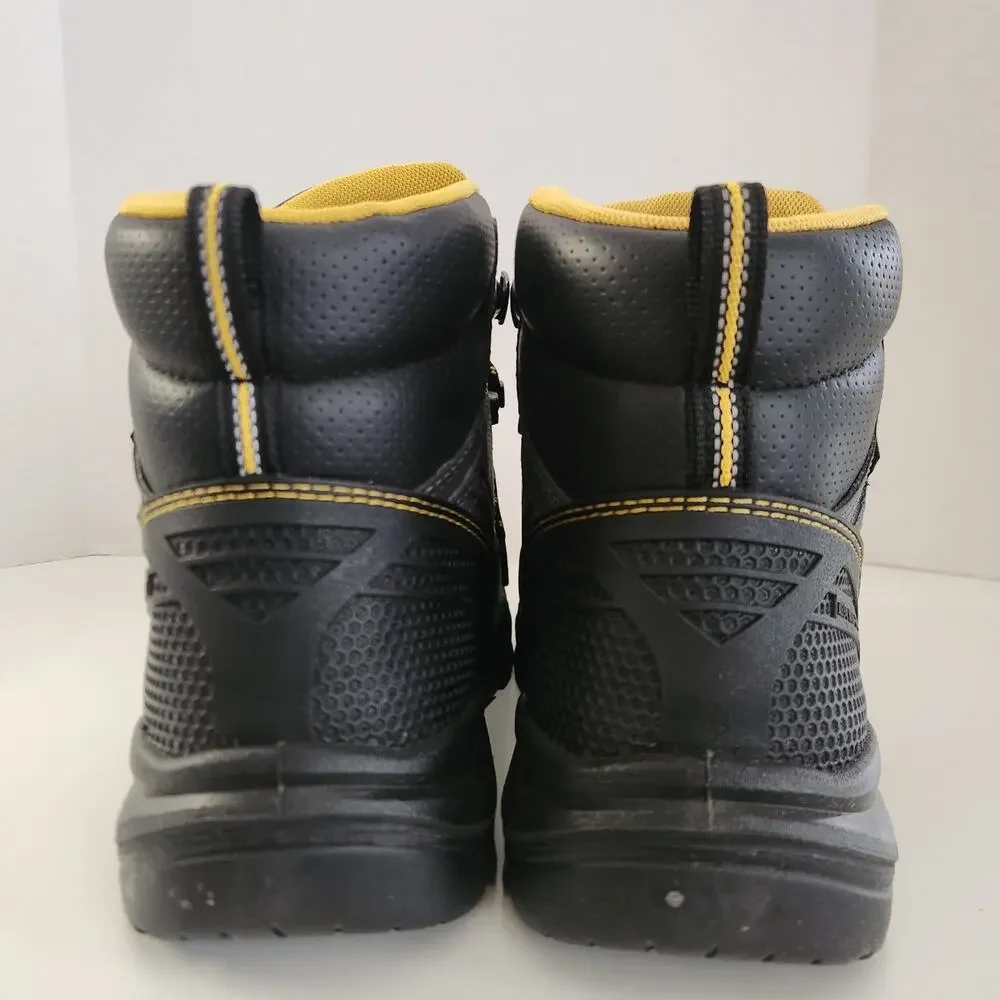 KEEN Utility mens Logandale Mid Steel Toe Waterproof Work Shoe, Black, 10 US
